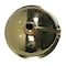 Nantucket Sinks 13 Inch Hand Hammered Brass Round Undermount Bathroom Sink, Brass With Overflow ROB-OF - alternate 2